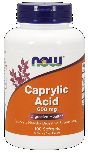Caprylic Acid 600 mg (100 Softgels) NOW Foods